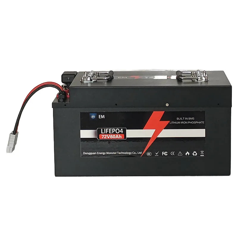 72V 35Ah Lithium Battery 40Ah 50Ah 60Ah 70Ah 80Ah 100Ah 110Ah Lifepo4 for Trolling Motor Hybrids Motorcycles Golf Cart Robot