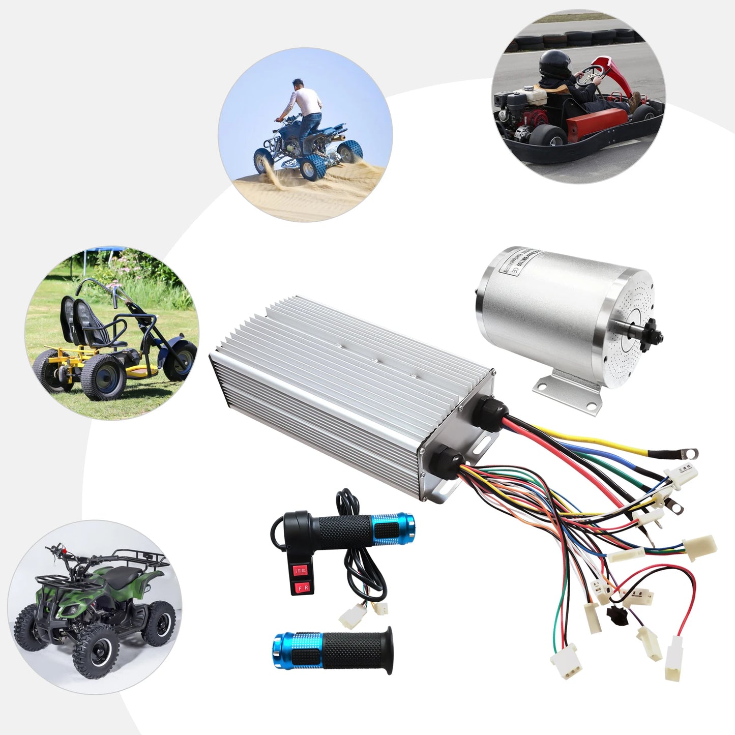72V 3000W Brushless Dc Motor Kit, Scooter, Motorcycle Engine, Go Kart, Electric Scooter Diy Modification Kit