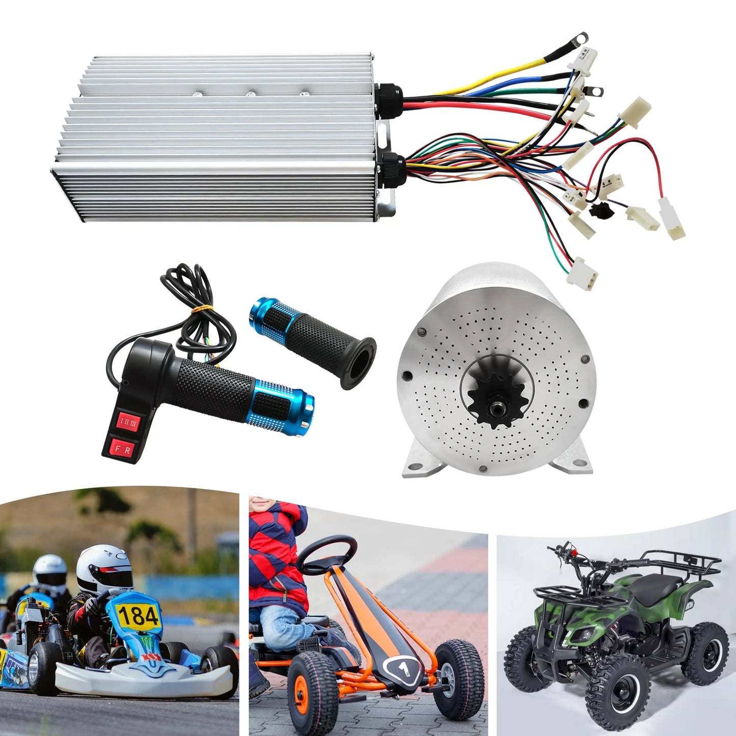 72V 3000W Brushless Dc Motor Kit, Scooter, Motorcycle Engine, Go Kart, Electric Scooter Diy Modification Kit