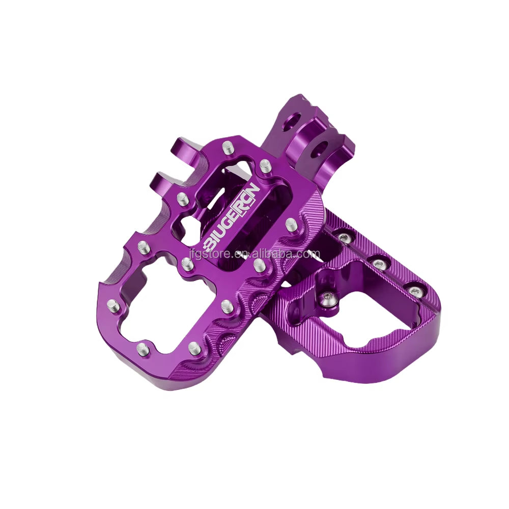 JFG CNC Reinforced Foot Pegs for Surron Light Bee 6063 Aluminum Wide anti Slip Motorcycle Footrests