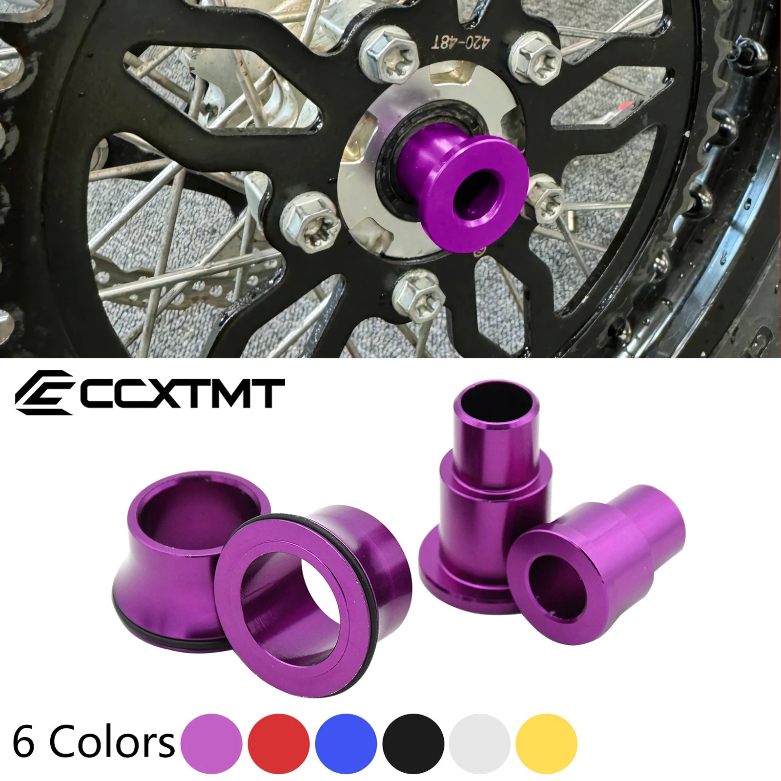 Motorcycle Front Rear Wheel Axle Hub Spacer Kit for Sur Ron Sur-Ron Surron Light Bee X & Light Bee S for Segway X160 X260 Parts
