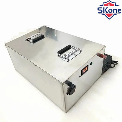 Batterie Lifepo4 Au Lithium 80Ah 72V, 100Ah 200Ah 120Ah 150Ah, BMS, Décharge Profonde, Pour Scooter 7000W Moto Sicile, Avec Char