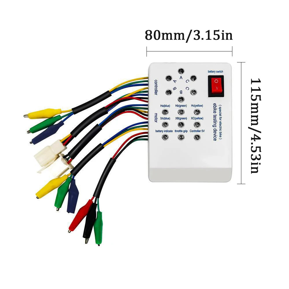Electromobile Repair Device Scooter Maintenance Detector Brushless Motor Hall Controller 24V/36V/48V/60V/72V E-Bike Tester
