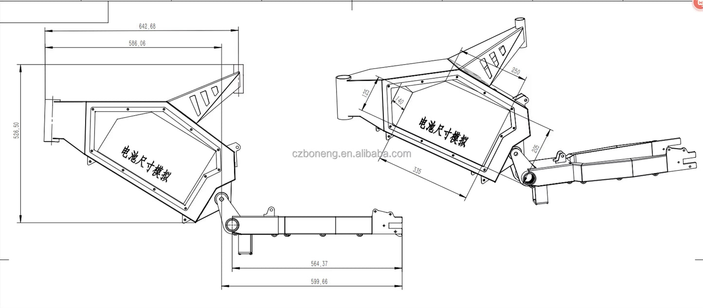 2024 New Electric Bike Frame Suitable for Bike Seat and Motor Seat Enduro 72V with Big Discount